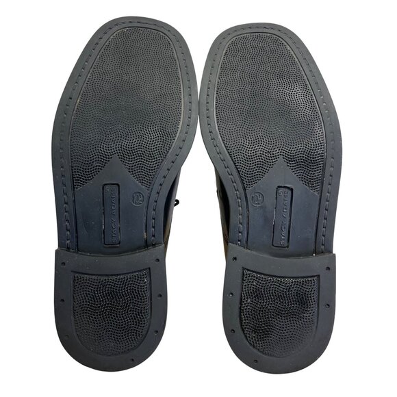 Stacy Adams Men’s Black Leather Lace Up Bike Toe Oxford Shoes Size 10.5M - Picture 12 of 14